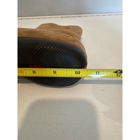 Prada Womens Boot AMPUTEE - LEFT SHOE ONLY - Sz 38 Beige Ankle Side-Zip Sporty - Picture 8 of 11